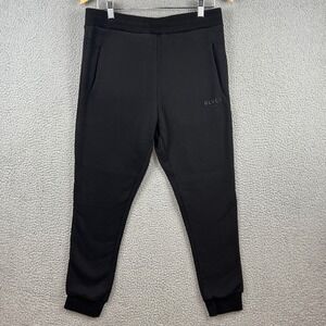 Blvck Paris Mens Essential Fleece Sweatpants Black Joggers Size M